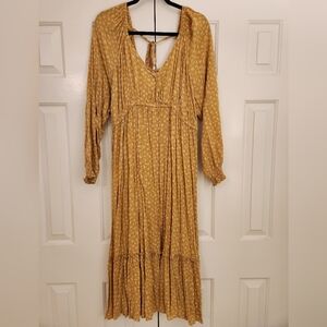 Sonoma XL Maternity Long Sleeve Midi Dress Loose Comforable Modest Floral Kohls